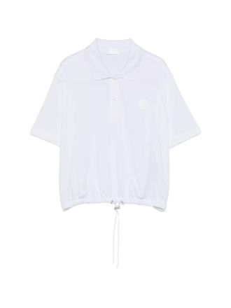 Moncler Logo Cotton Polo Shirt
