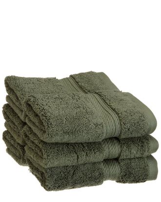 Superior 6Pc Egyptian Cotton Washcloth Set