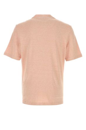 Brunello Cucinelli Mens Salmon Linen Blend T-Shirt C014 Exterior: Cotton