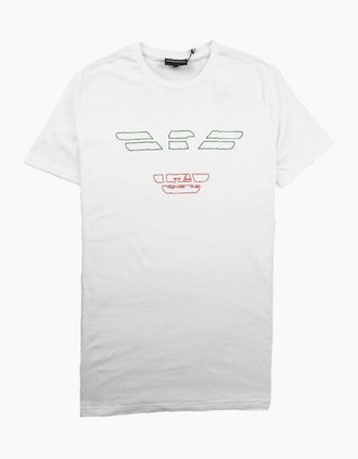Emporio Armani Mens Emporio Armani Italy Eagle T-Shirt White - Size: 46