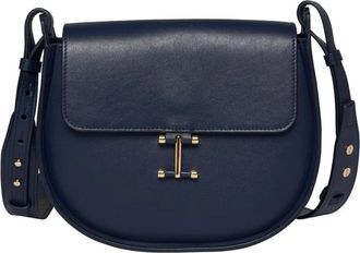 Ines De La Fressange Senda Schoudertas - Dames - Schoudertassen - Blauw - ONE Size - Leer - Tassen