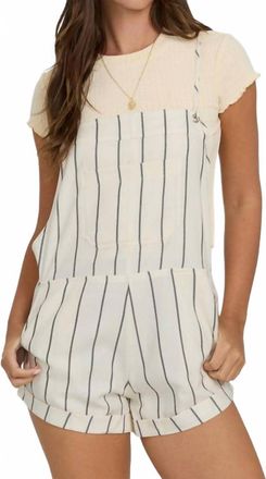 Billabong Wild Pursuit Overalls In White Cap