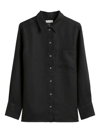 Marc O'Polo button-down linen shirt - Black