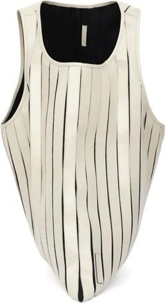 LGN Louis Gabriel Nouchi Borsa tote con inserti in pelle - Bianco