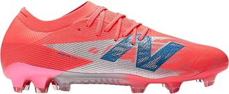 New Balance Mens Furon Elite FG V8 Soccer Shoe, Energy Red With Nb Navy and Light Cyclone, 12 Women/10.5 Men