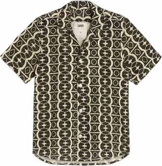 OAS Mens Hypnotise Cuba Net Shirt In Black
