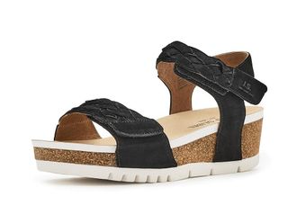 Josef Seibel Quinn 22 Womens Wedge Shoes Black : EU 41 (US Womens 10-10.5) M, Leather