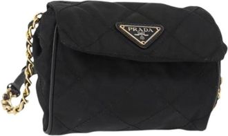 Prada Pre-owned Mini Bags, female, Black, Size: ONE SIZE Pre-owned Vintage Mini Shoulder Bag