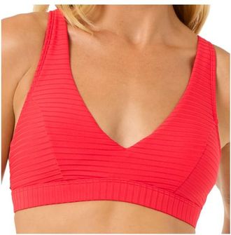 Rip Curl Premium Surf Deep V Bikini-Top für Damen | rot