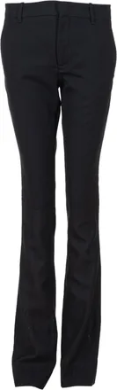 Gucci Uitlopende zijden broek met tweeddetails