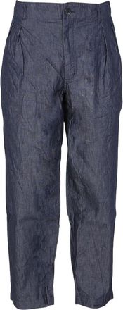 Comme Des Gar&ccedil;ons Blue Straight Trousers