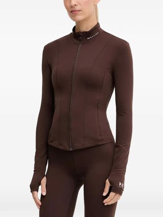 P.E Nation long-sleeve zip sweatshirt - Brown