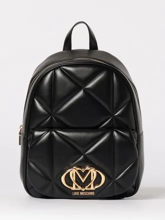 Love Moschino Quilted Faux Leather Backpack
