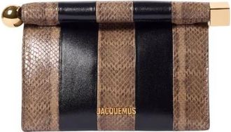 Jacquemus Le Sac Rond Carre - Dames - Clutches - Veelkleurig - ONE Size - Leer - Tassen