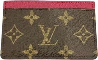 Louis Vuitton Pre-owned Wallets, female, Brown, Size: ONE SIZE Pre-owned Monogram Card Case
