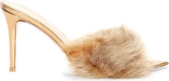 Gianvito Rossi 85 mm Aries muiltjes - Goud