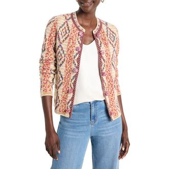 Nic+Zoe Color Weave Knit Jacket in Neutral Multi at Nordstrom Rack, Size X-Small