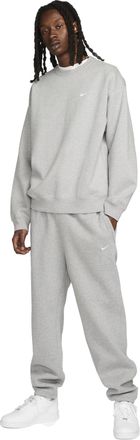 Nike Nike DX1361-063 Solo Swoosh Sweatshirt Mens DK Grey Heather/White Size M