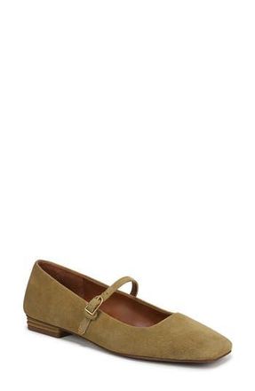 Franco Sarto Tinsley Square Toe Mary Jane Flat in Mustard Brown at Nordstrom Rack, Size 9