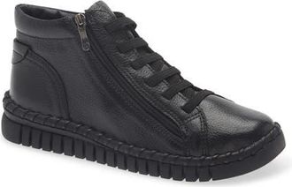 Bottero Leather High Top Sneaker in Preto at Nordstrom, Size 10