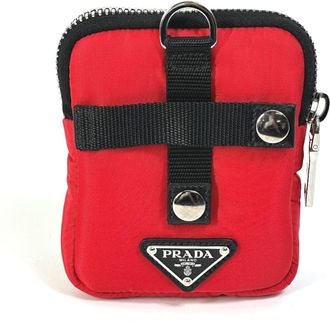 Prada Red Cloth Pouch (Pre-Owned)