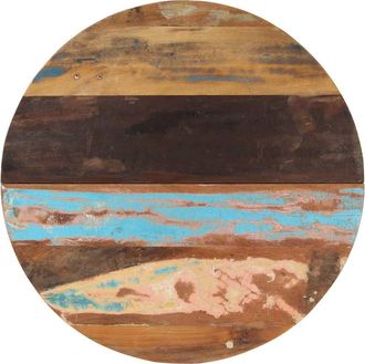 vidaXL Piano Del Tavolo Rotondo 80 Cm 25-27 Mm In Massello Di Recupero - Vidaxl