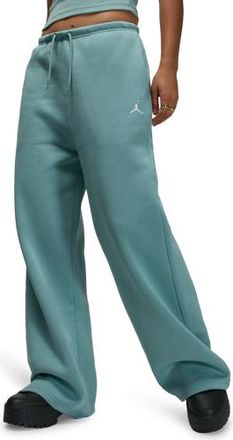 Nike Jordan Womens Brooklyn Fleece OH Pants - Cannon/White Size XL