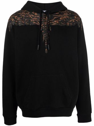 Marcelo Burlon Felpa con stampa camouflage - Nero