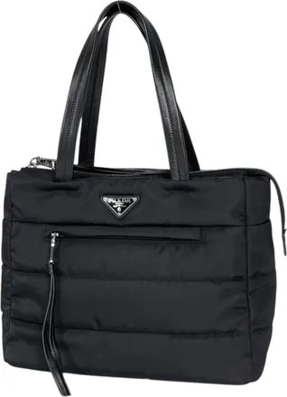 Prada Black Nylon Tote Bag (Pre-Owned)