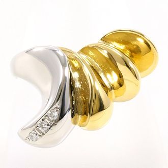 C&A Platinum Yellow Gold Yellow Gold (18K) Platinum 900 Band Ring (Pre-Owned)