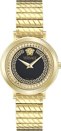 Versace Delphinus Dames Horloge Goudkleurig VE0O00425