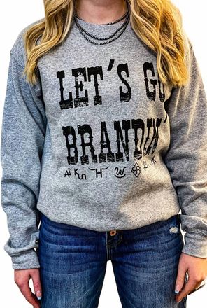 Gildan LetS Go Brandin Sweatshirt In Grey