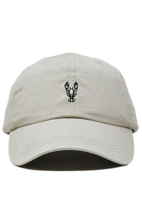 Dalix Lobster Dad Cap in Washed Stone White at Nordstrom