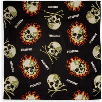 Pleasures Skull Bandana in Black at Nordstrom