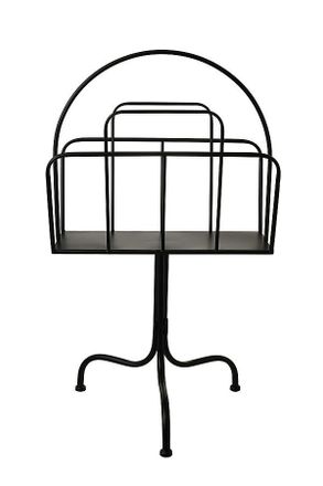 Anthropologie Matte Iron Four-Leg Magazine and Book Stand
