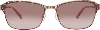 Liz Claiborne Brown Gradient Cat Eye Ladies Sunglasses L 577/S 009Q/HA 56
