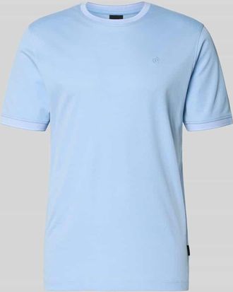 Bugatti T-Shirt mit Rundhalsausschnitt in Hellblau, Gr&ouml;&szlig;e XXXL