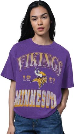 Starter Womens Starter Heather Purple Minnesota Vikings Oversized Hall of Fame T-Shirt at Nordstrom, Size Xx-Large