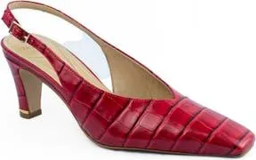 Kenneth Cole Meilani Slingback Pump in Cherry Croco at Nordstrom Rack, Size 9.5
