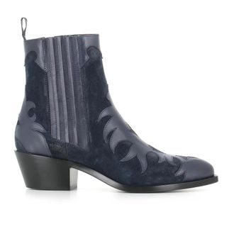 Sartore Sartore, Schoenen, Dames, Blauw, 38 EU, Leer, Texan Boot