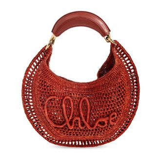 Chlo&eacute; Handbags, female, Red, Size: ONE SIZE Summer Banana Hobo Bag