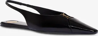 Saint Laurent Slingback-Ballerinas aus Nappaleder Babylone