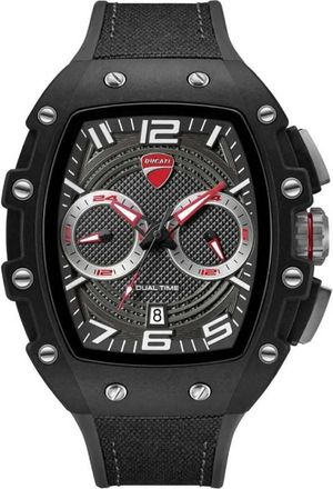 Ducati Dual Time Quartz Black Dial Mens Watch DTWGO0001902