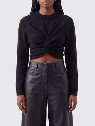 Balenciaga Draped Asymmetrical Wool Crewneck Jumper