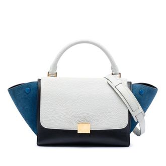 Celine Pre-owned Celine Small Tricolor Leather Trapeze Satchel Ladies LMNXWZ4VPPZ7U8KP