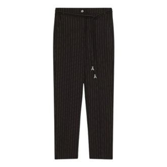 Patrizia Pepe Slim-fit Trousers, female, Black, M, Classic Elegance Striped Trousers