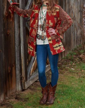 Tasha Polizzi Meadow Jacket In Aztec
