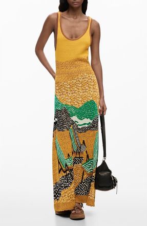 Desigual Sleeveless Knit Dress in Yellow at Nordstrom, Size X-Small