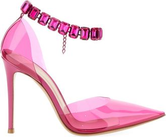 Gianvito Rossi Fuchsia Ankle Strap Heels