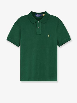 Ralph Lauren Cotton polo with front logo embroidery - POLO RALPH LAUREN - gender_Man